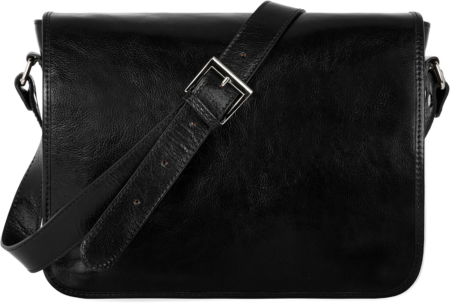 Leather Messenger Bag for Men, Handmade Crossbody Bag, Shoulder Bag Made in Italy