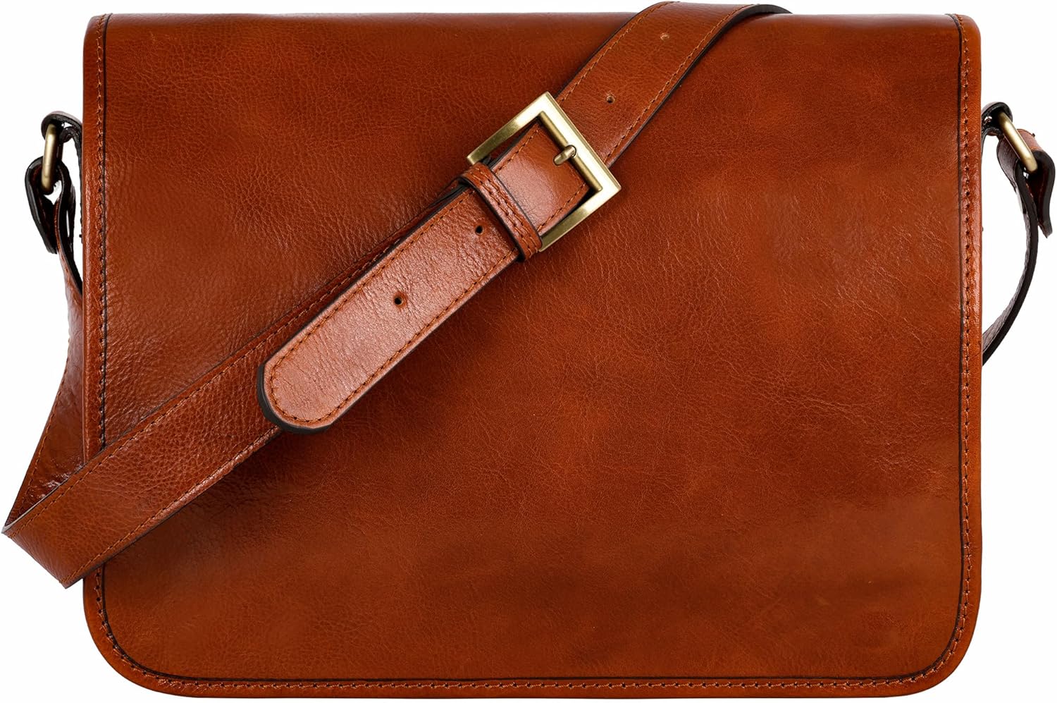Leather Messenger Bag for Men, Handmade Crossbody Bag, Shoulder Bag Made in Italy